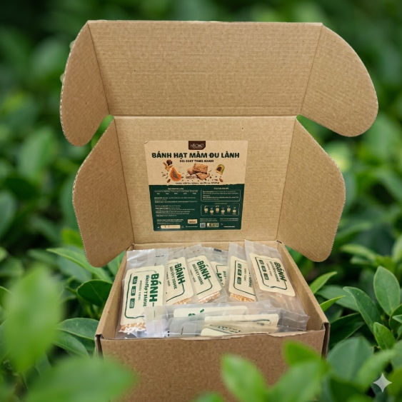 LÁ MORI - Bánh hạt mầm dịu lành (50c, 500g)