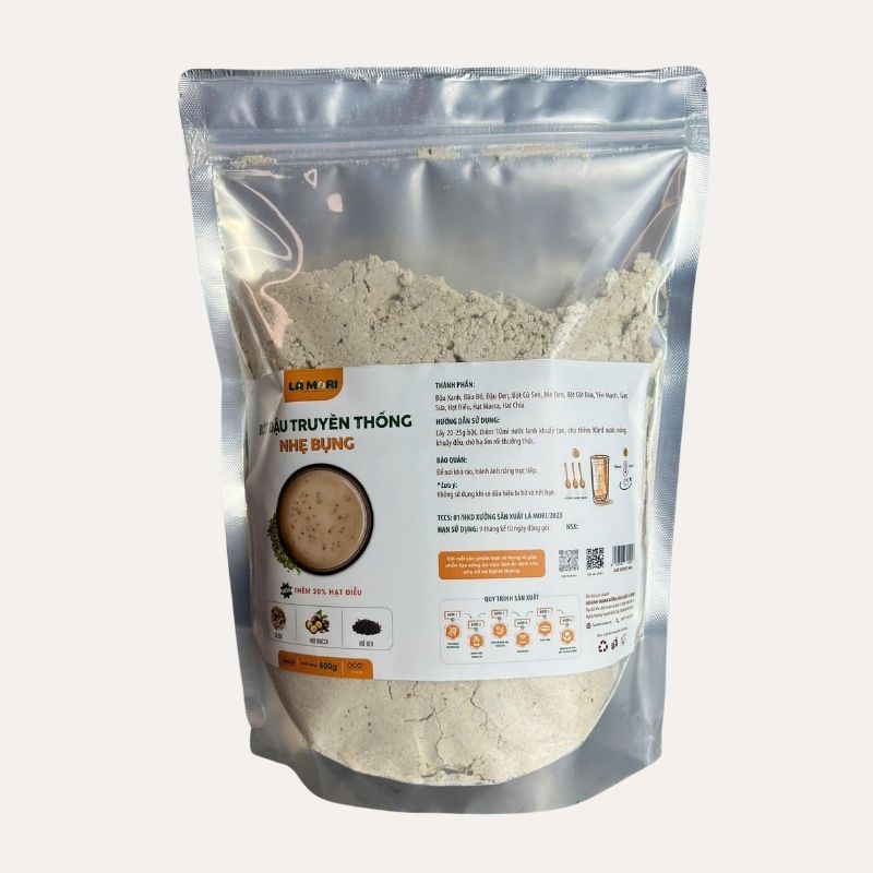 LÁ MORI - Bột đậu truyền thống không đường (800g)