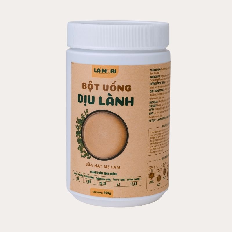 LÁ MORI - Bột uống dịu lành có đường Sữa hạt Mẹ làm (400g)