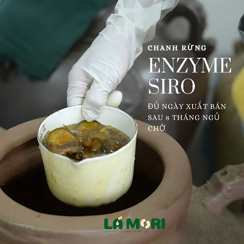 LÁ MORI - Chanh rừng enzyme siro (500ml)