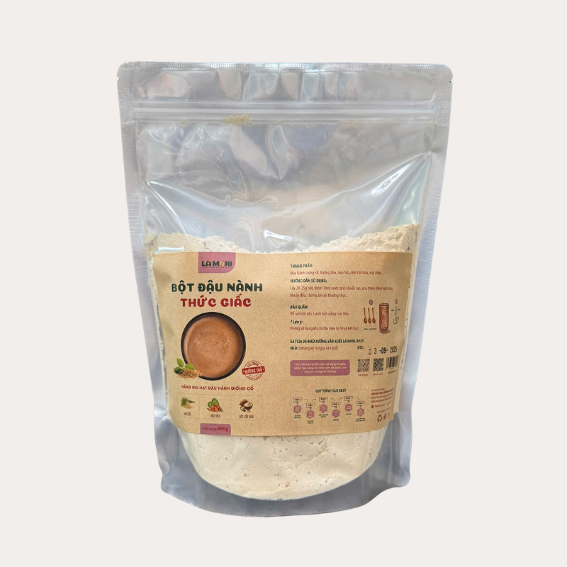 LAMORI - BỘT ĐẬU NÀNH THỨC GIẤC ( CÓ ĐƯỜNG TÚI 800G)