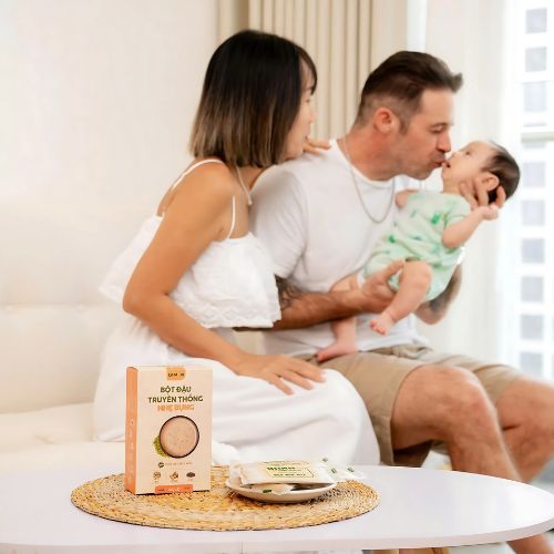 Bột đậu truyền thống Hộp 108G (Có đường cát thô)